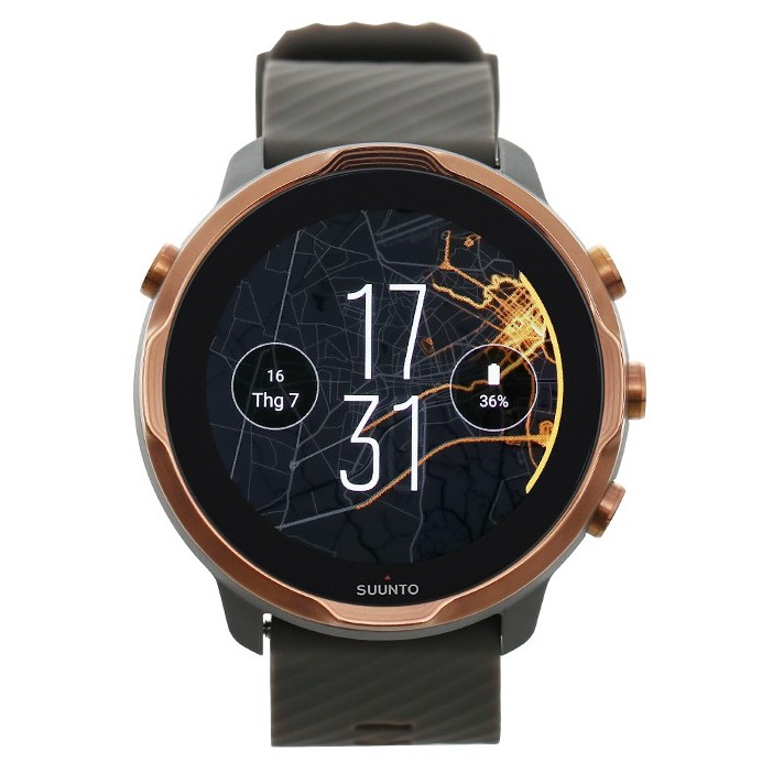 Đồng hồ thông minh Suunto 7 kháng nước 5ATM theo dõi nhịp tim màn hình AMOLED 1.97&quot; - Chính hãng BH 24 tháng