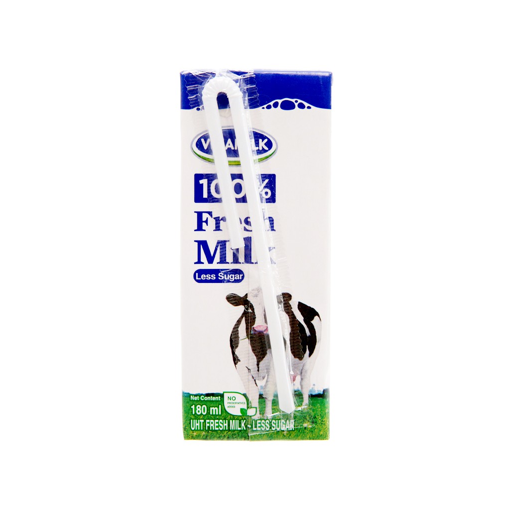 Thùng 48 hộp sữa tiệt trùng Vinamilk 100% Sữa Tươi ít đường 180ml