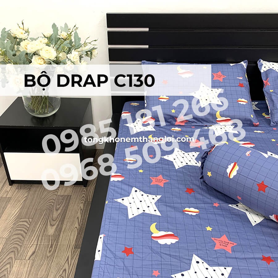 [Ảnh Thật] C130 - Bộ Drap Cotton 4 món Thắng Lợi Chính Hãng