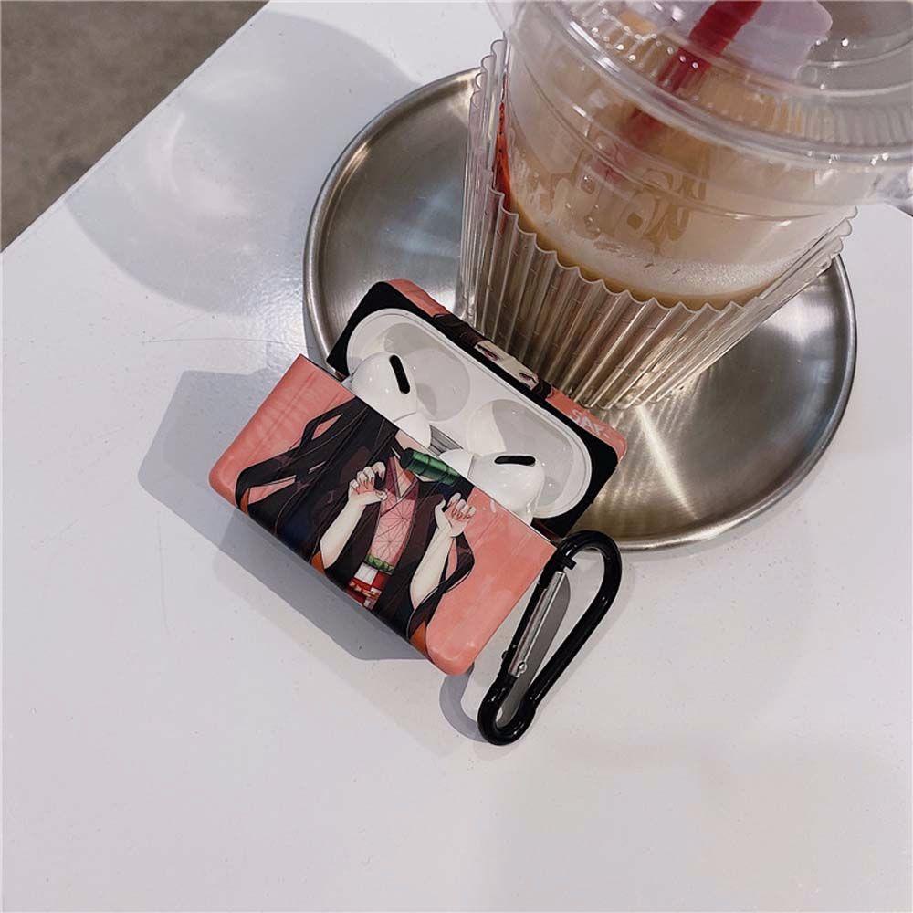 Vỏ Bảo Vệ Hộp Sạc Tai Nghe Airpods 1 2 pro 3 Chống Sốc Hình Kamado Nezuko Anime Demon Slayer 1
