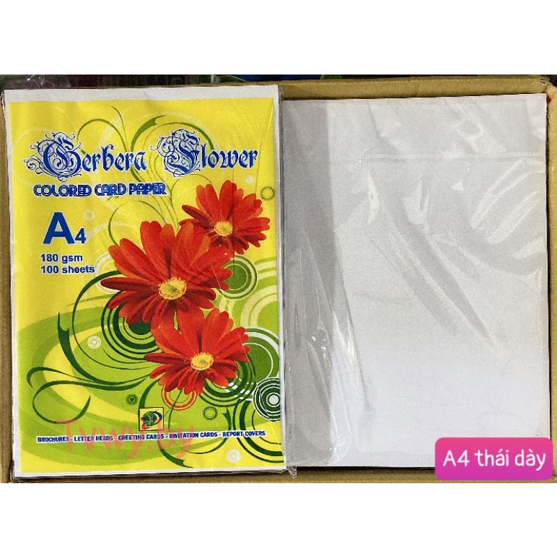 Giấy A4 loại dày 100 tờ