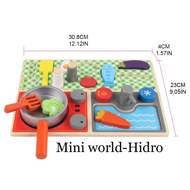 Đồ chơi nấu ăn bằng gỗ cho bé gái