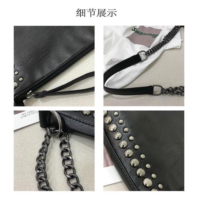 Túi Tote Viền đinh 💖 FREESHIP 💖 chất da mịn siêu đẹp, đựng được giấy A4