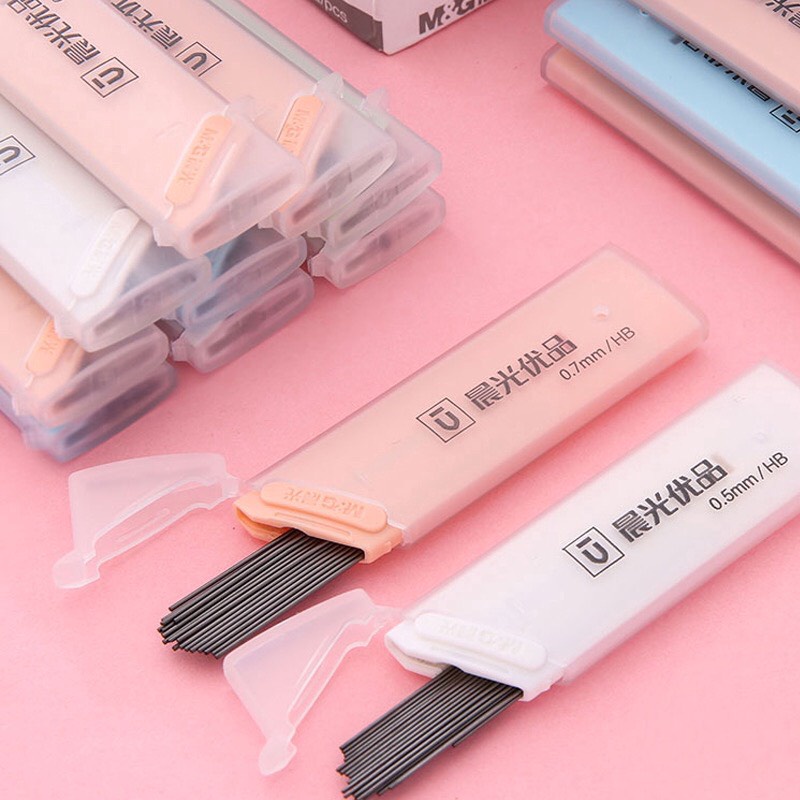 Ruột chì kim HB M&amp;G ASL37402 / ASL37403 - Ruột chì kim 37402 ngòi 0.5mm / Ruột chì 37403 ngòi 0.7mm