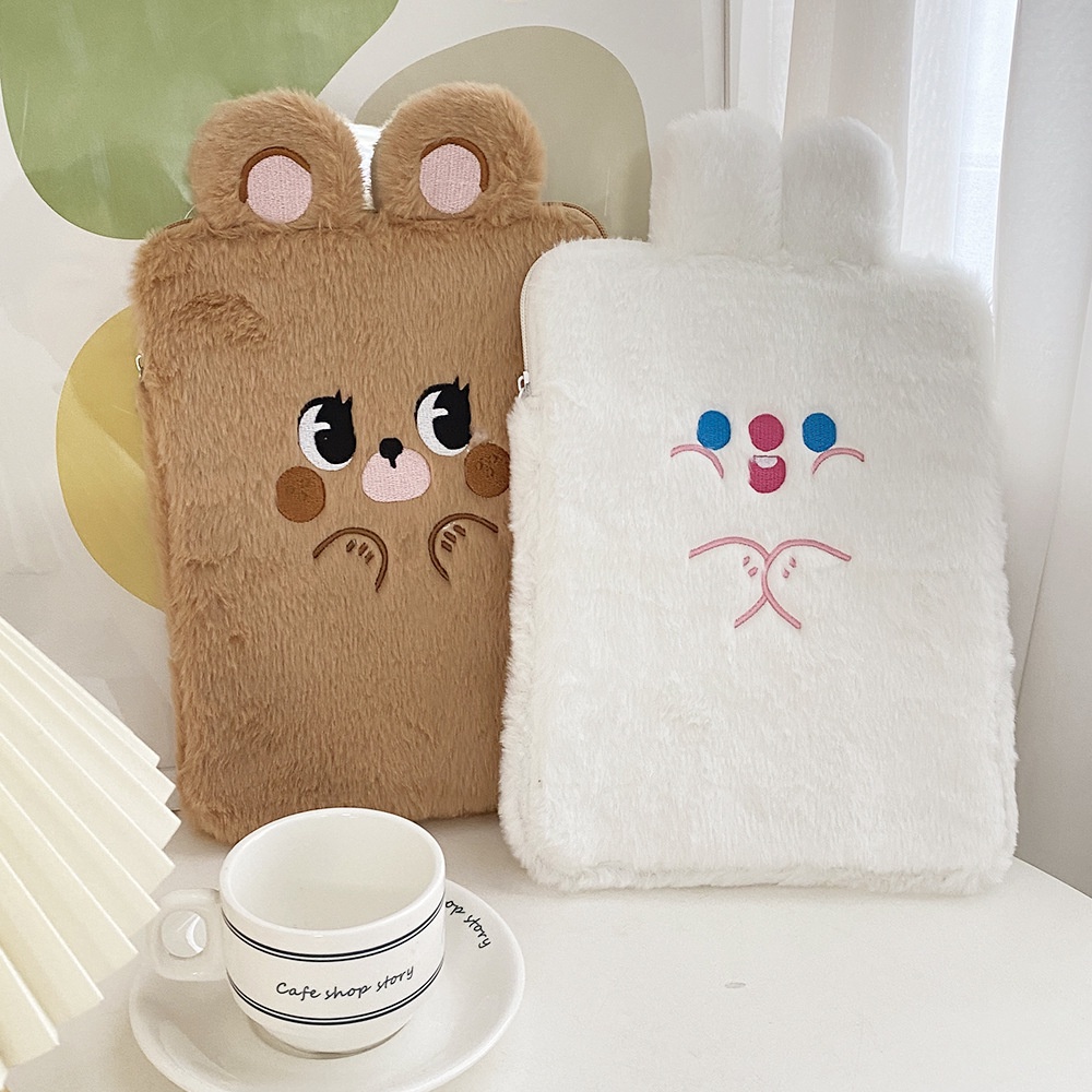 Túi Lông Nhung Đựng Máy Tính Bảng  11 inch 10.5 inch Hình Thỏ Hoạt Hình Cho Nữ