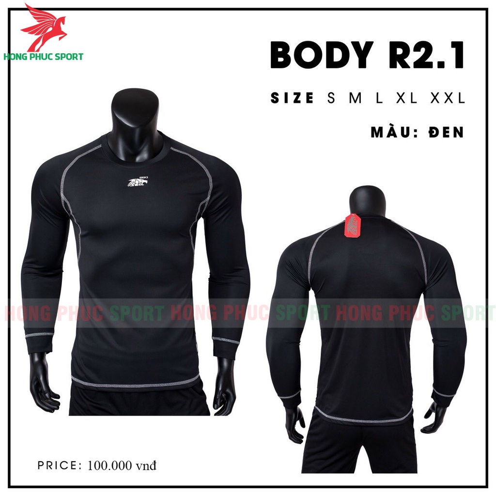 ÁO GIỮ NHIỆT NAM BODY RIKI R2.1 TAY DÀI CỰC ĐẸP