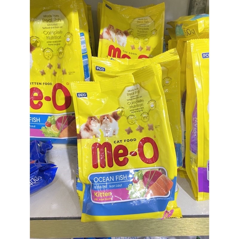 Thức ăn hạt cho mèo con vị cá biển Me-O Kitten 380g