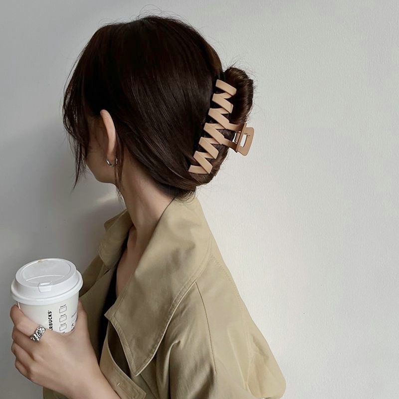 Kẹp Tóc Kiểu Gợn Sóng Màu Sắc Đơn Giản Dành Cho Nữ