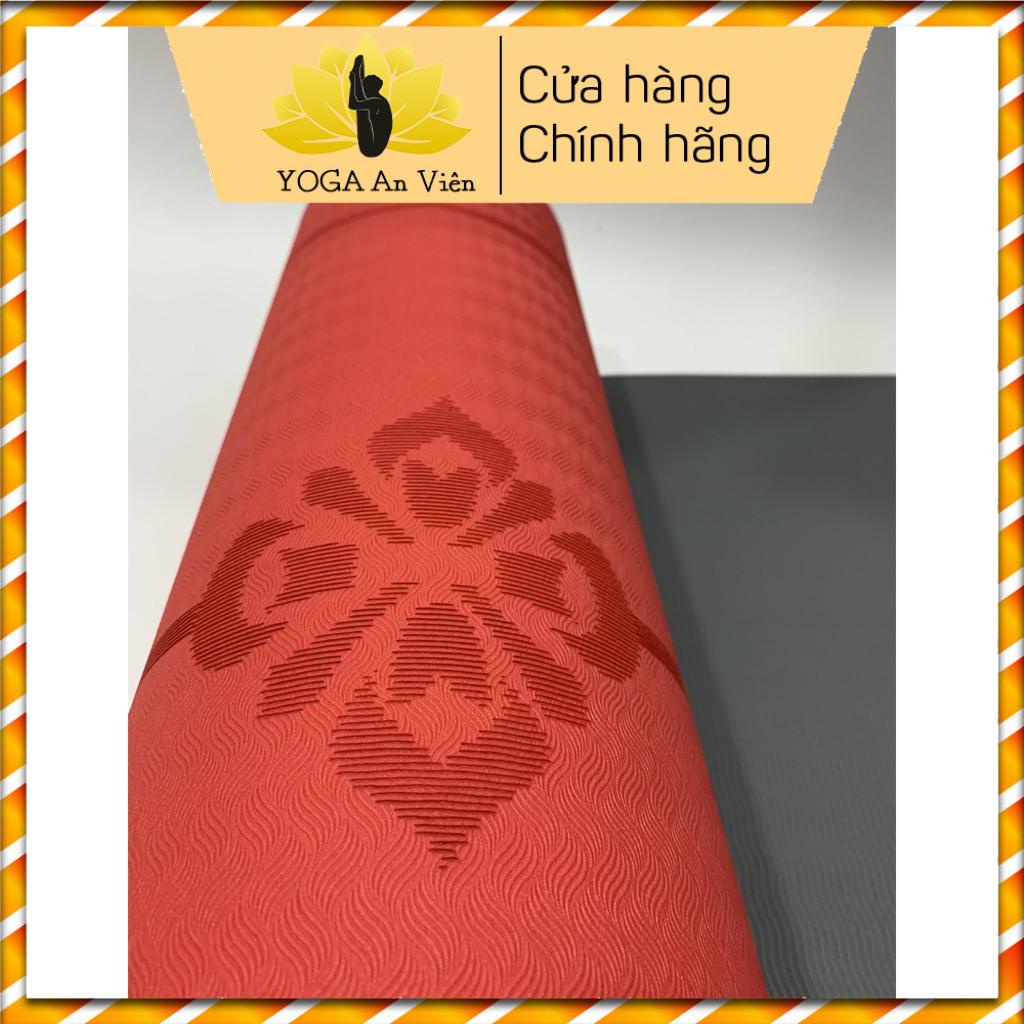 Thảm tập yoga 8mm định tuyến chất lượng cao, thảm yoga chất liệu thoáng mát thấm mồ hôi