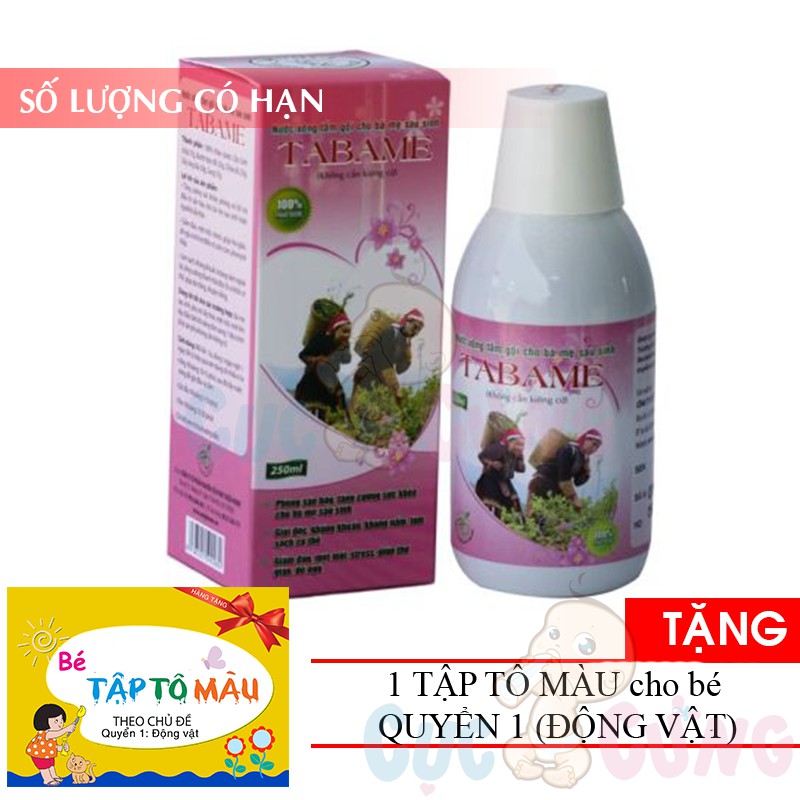 Thuốc nước xông tắm sau sinh Tabame - 250 ml