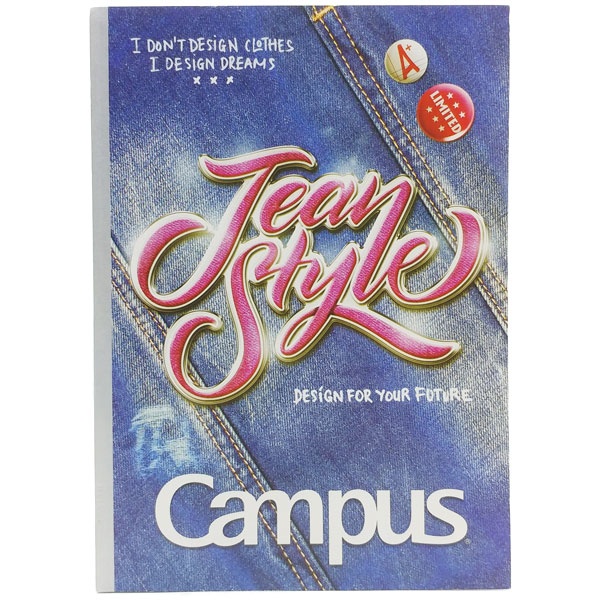 Vở Jean Style - B5 4 Ly Ngang 200 Trang ĐL 70g/m2 - Campus NB-BBLJ200 - Mẫu 2