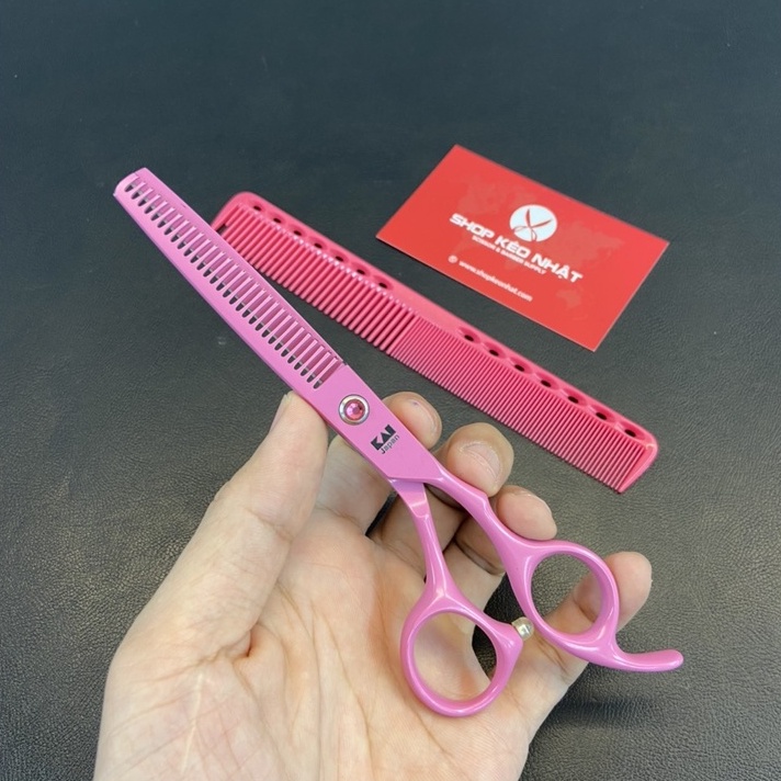 Bộ kéo cắt tóc hồng Kasho KO-600
