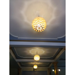 Đèn gỗ hoa cúc vạn thọ DIY