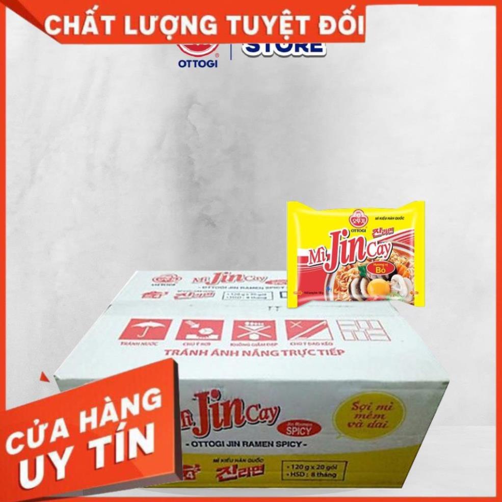 New - Thùng 20 gói mì Jin Ramen cay Ottogi 120g