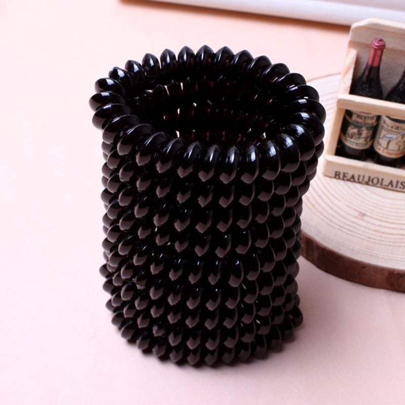 Dây buộc tóc đuôi ngựa 5cm bằng nhựa màu gradient không để lại dấu vết