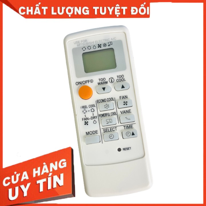Điều khiển điều hòa, máy lạnh Mitsubishi (viền trắng)