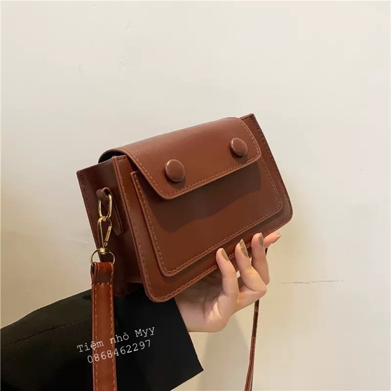 Túi da trơn vintages