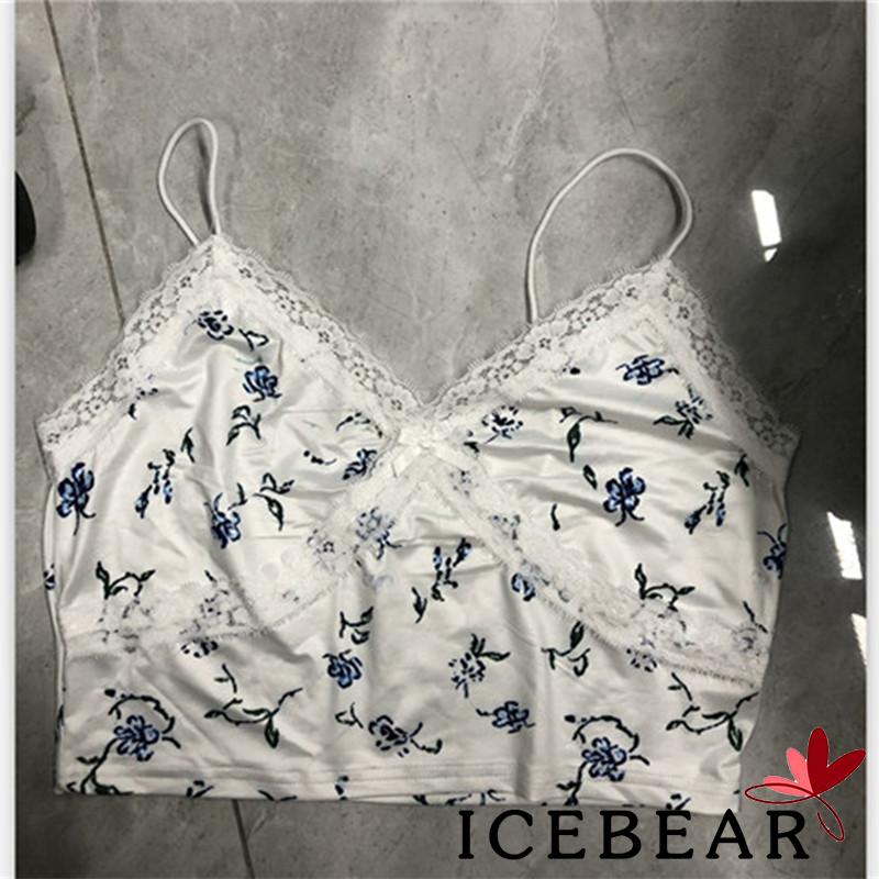 Áo Hai Dây In Hình Bướm Xinh Xắn Cho Nữ