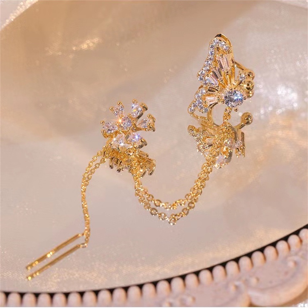 Bông Tai Hình Hoa Và Bướm Thời Trang Thanh Lịch