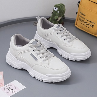 [Thanh Lý] Giày Sneaker Nữ Màu Trắng Đẹp Giá Rẻ Phong Cách Hàn Quốc Đi Học Đi Chơi