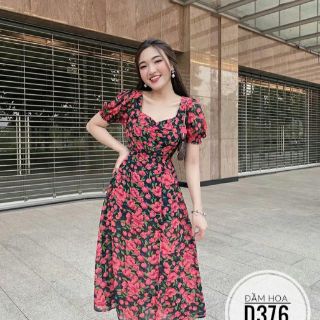 ĐẦM HOA NHÍ BIGSIZE XẺ TÀ