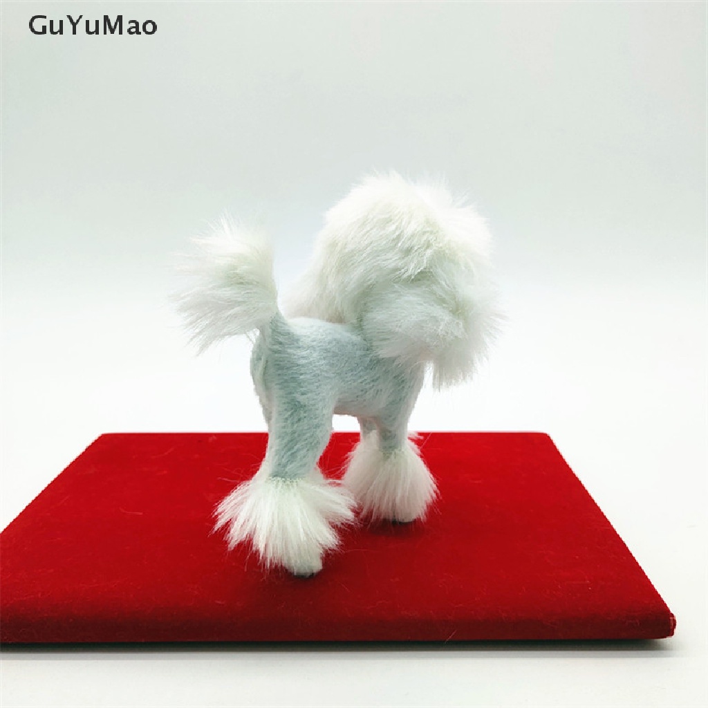 Chú Chó Poodle Nhồi Bông Màu Hồng 4 Inch Dùng Trang Trí Nhà Cửa