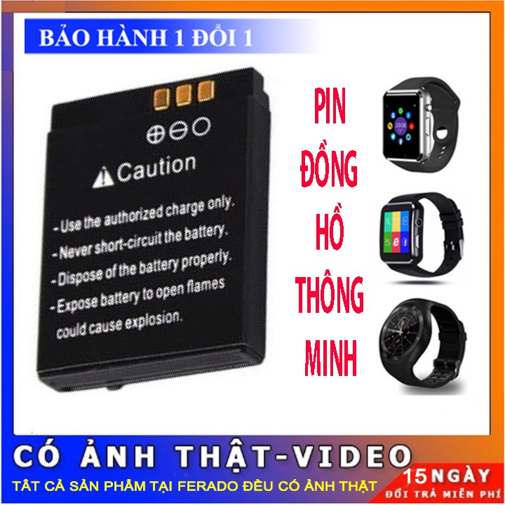 Pin đồng hồ thông minh DZ09 ,A1,A8L,GM08,Apwatch