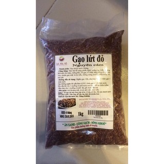 Gạo lứt đỏ nguyên cám 1kg