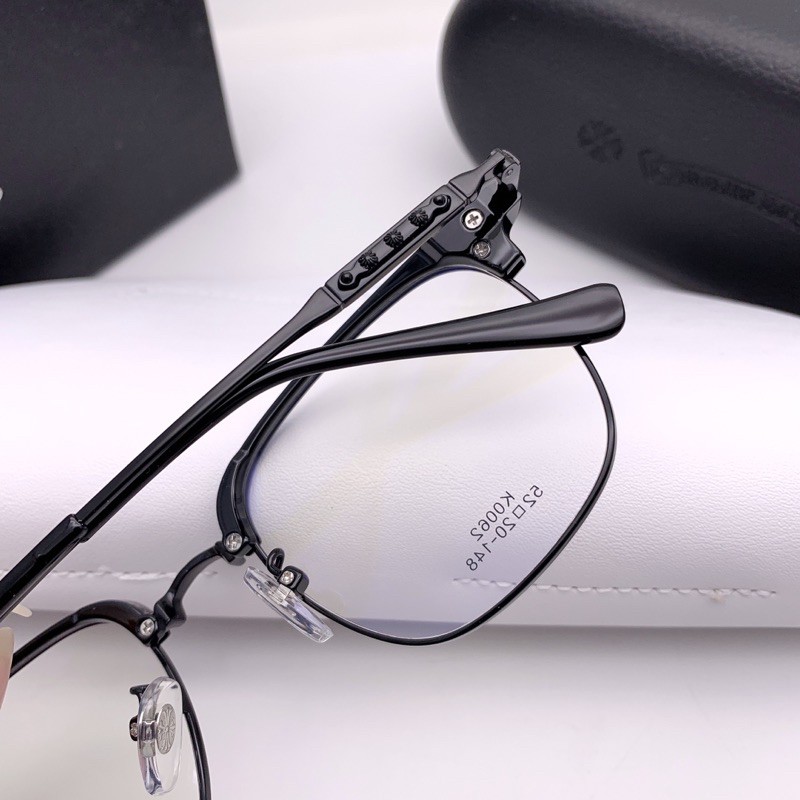 Gọng kính cận cao cấp Chrome heart K0062 dáng vuông cổ điển