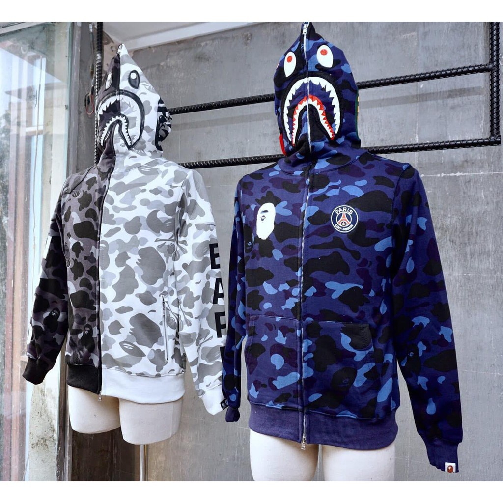 [SHOP THỜI TRANG CAO CẤP] Áo hoodie Bape camo siêu cấp mũ chùm [FREE SHIP]