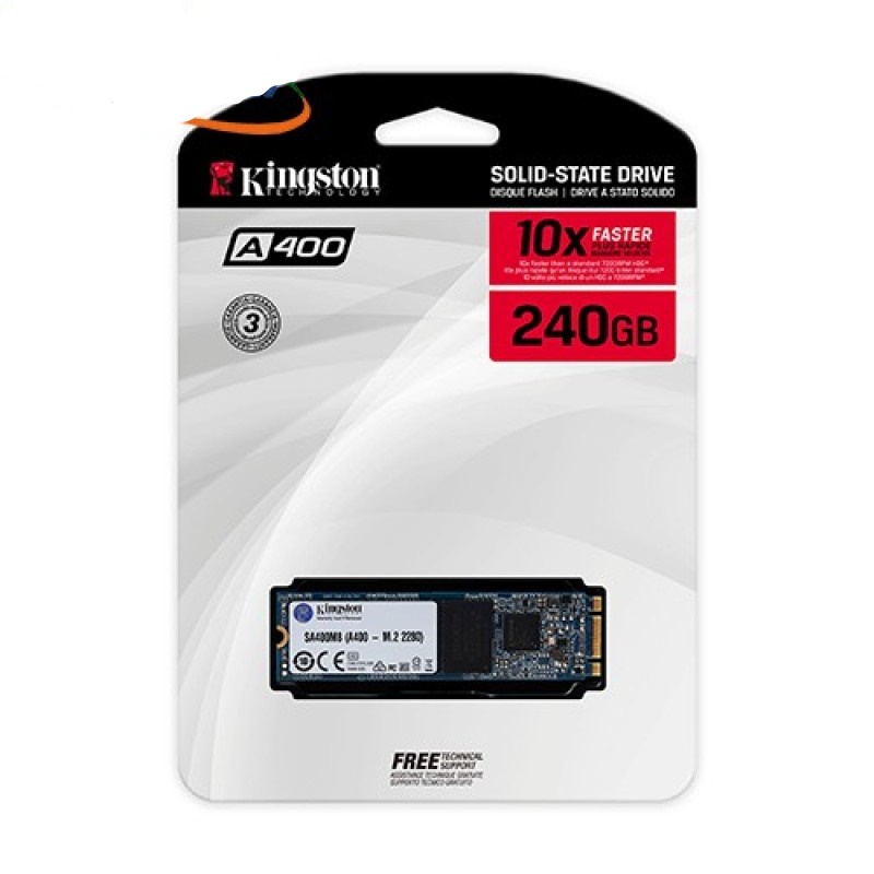 Ổ cứng SSD Kingston A400 240G M.2 2280 (Đọc 500MB/s - Ghi 350MB/s)- (SA400M8/240G) | BigBuy360 - bigbuy360.vn