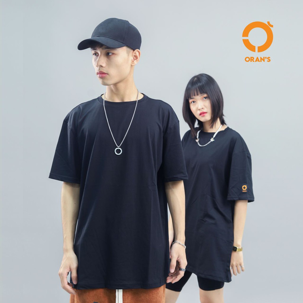 Áo thun trơn Basic ORANS Tee tay lỡ Oversize chất COTTON 100% siêu thấm hút mồ hôi, FULLBOX - ORAN'S TEE BASIC