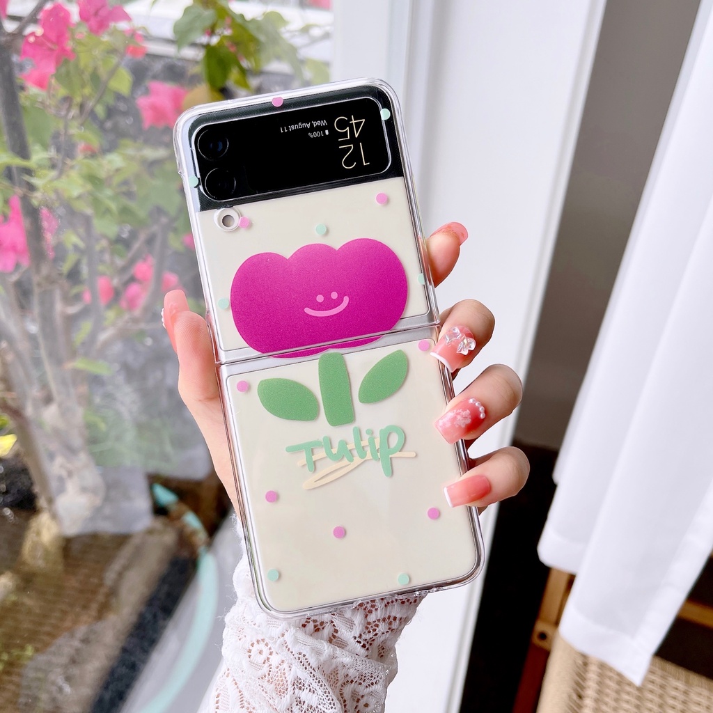 Ốp Điện Thoại PC Cứng Chống Sốc Họa Tiết Hoạt Hình Sáng Tạo Cho Samsung Galaxy Z Flip 3 5G