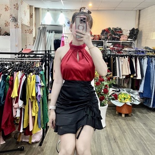 HÌNH THẬT 100% ÁO LỤA YẾM XẾP LY ĐỦ SIZE