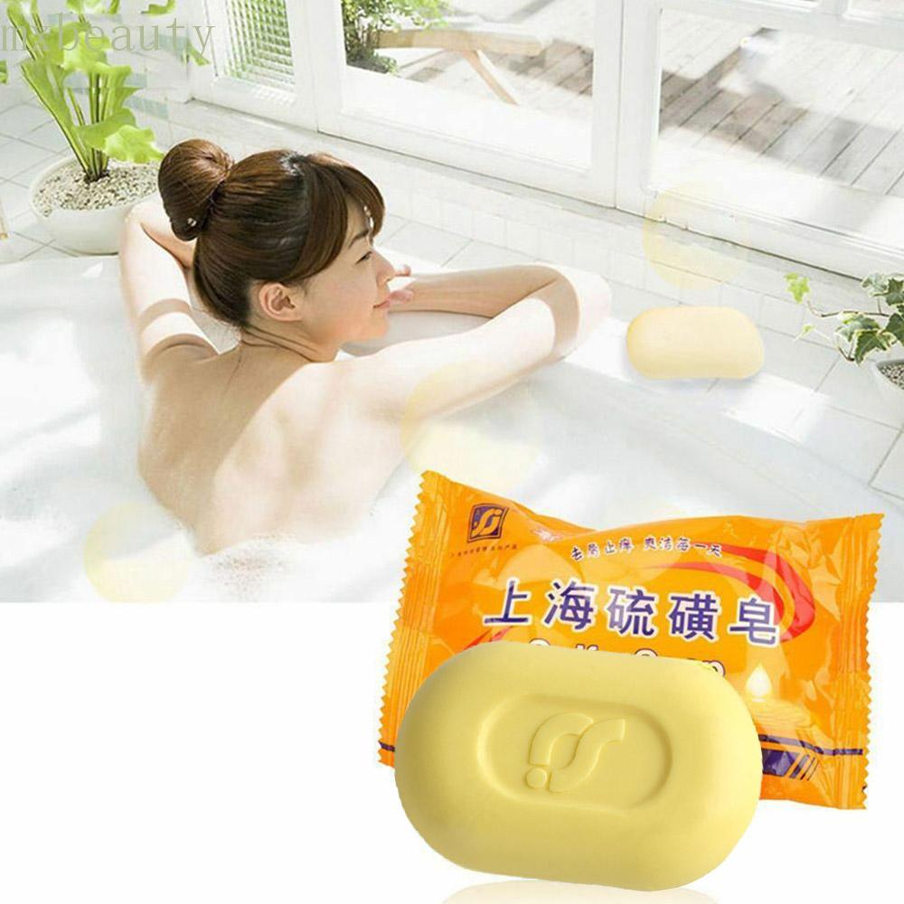 MXBEAUTY Fungal Sulfur Soap Skin Anti Soap Whitening Psoriasis Seborrhea Sulfur Bath Dermatitis Scabies/Multicolor