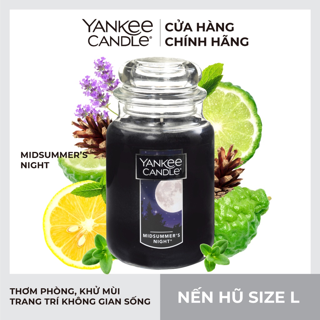 Nến hũ Yankee Candle size L - Midsummer's Night (623g)