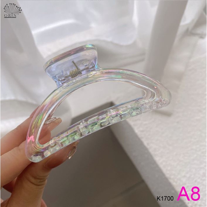 Kẹp tóc càng cua hologram size lớn hologram Orin K1700