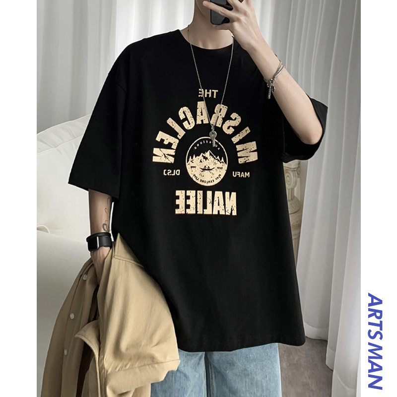 Áo Thun Nam Tay Ngắn Dáng Rộng 4 Màu Tùy Chọn Size M-8Xl