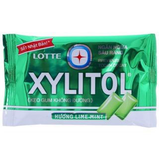 Singum Xylitol không đường hương Chanh , dâu , bạc hà , việt quốc gói 11.6g