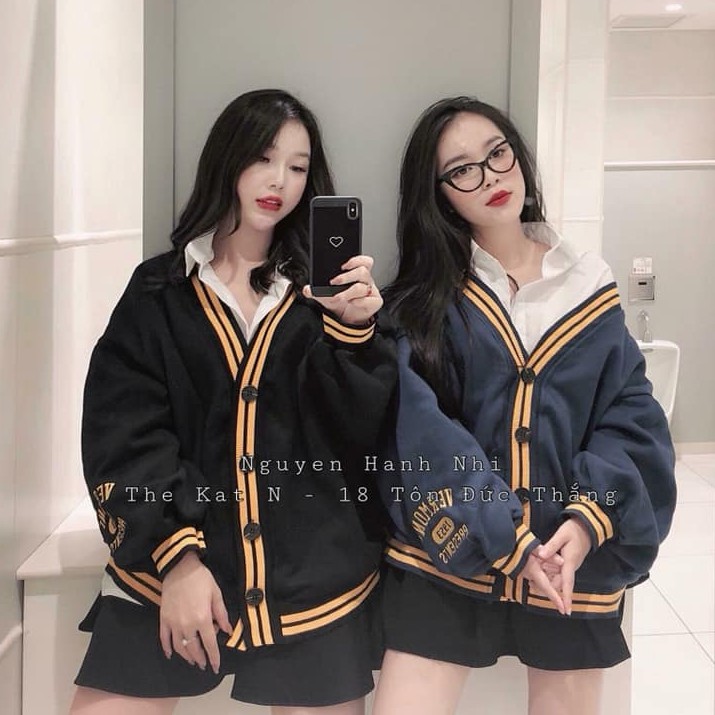 Áo cardigan nỉ style Hàn Quốc