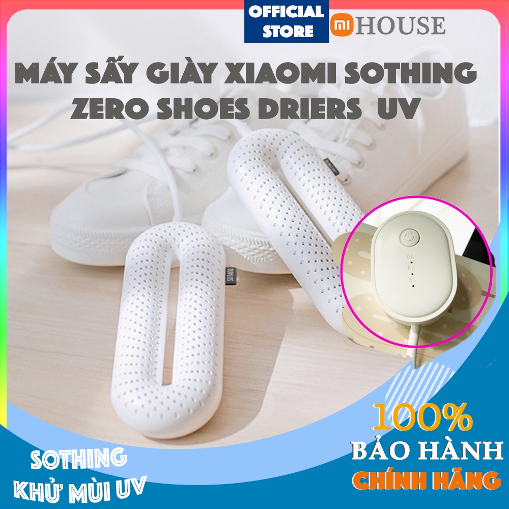 Máy sấy giày Xiaomi Sothing Zero Shoes Driers  UV Khử mùi -  Có lỗ tản nhiệt - Giảm mùi hôi giày dép - MiHouse