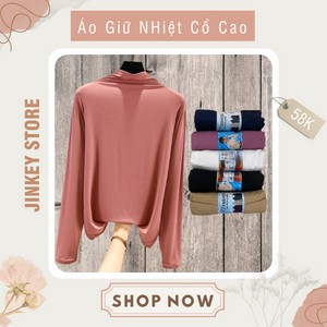 Áo Giữ Nhiêt Nữ cổ cao 3cm [ Siêu Hot ] chất liệu cotton lạnh dài tay body co giãn , siêu xinh, sang chảnh.