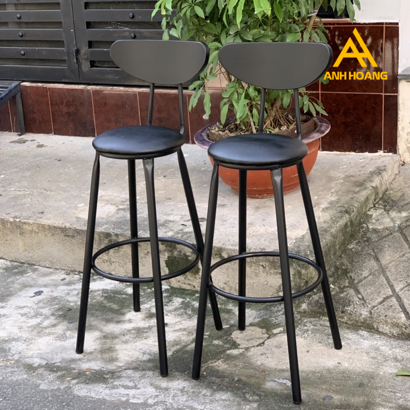 Ghế cafe quầy bar - loại màu gỗ cao 45 - cao 75cm