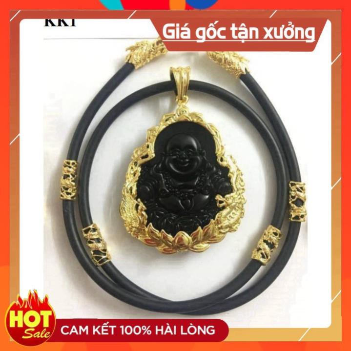 dây chuyền nam dây cao su song long bọc rồng siêu đẹp, mặt dây bằng titan, đá cao cấp