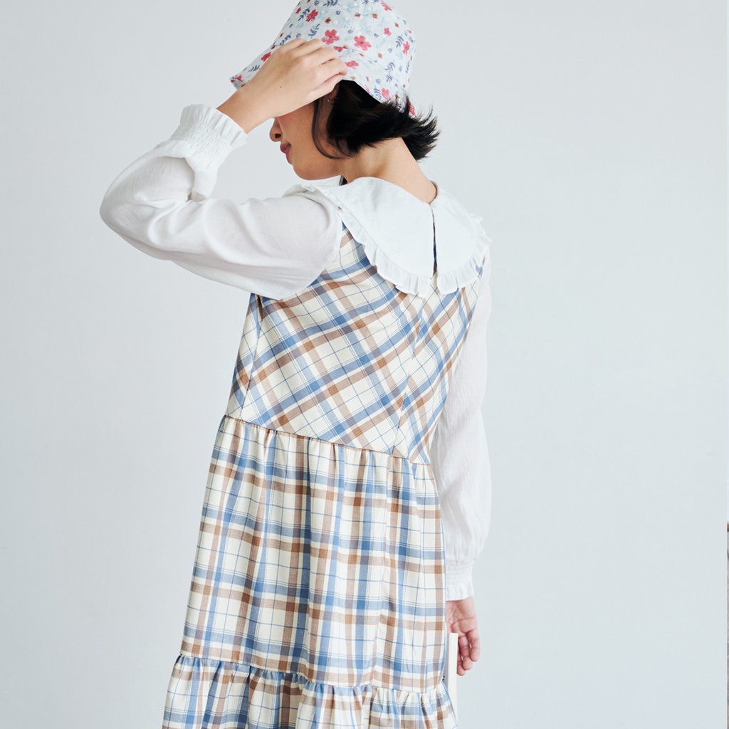 BLEUBIRD Váy xoè caro dáng dài DAISY DRESS | BigBuy360 - bigbuy360.vn