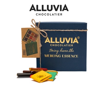 Hộp quà tặng socola nguyên chất Mekong Essence 9 viên Alluvia Chocolate