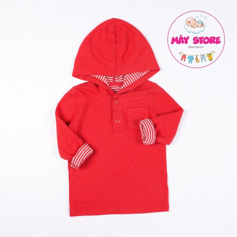 (HÀNG CHÍNH HÃNG) Quần áo trẻ em xuất dư - Áo Hoodies bé trai/ bé gái màu xám từ 1 tuổi đến 5 tuổi