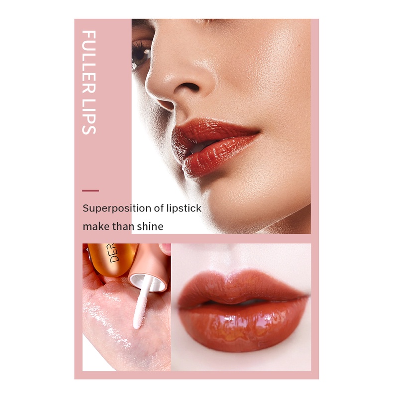 Tinh Dầu Trong Suốt Dưỡng Ẩm Giúp Môi Căng Mọng DEROL