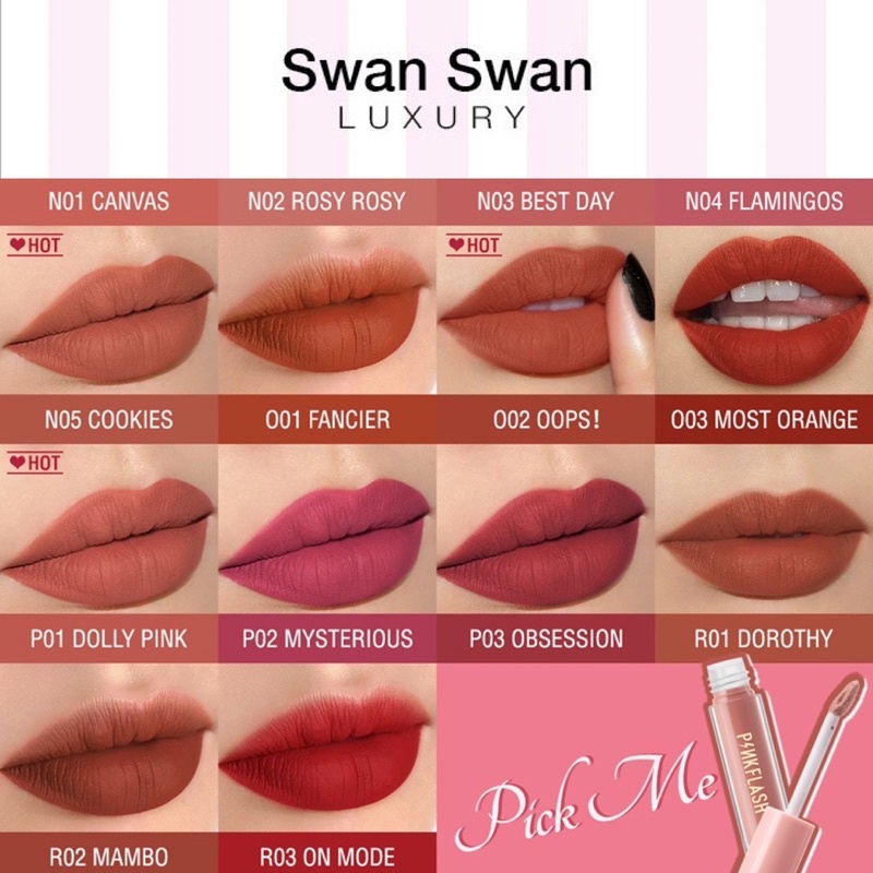 Son Môi Pink Flash Dạng Kem Lì Dưỡng Ẩm Hot