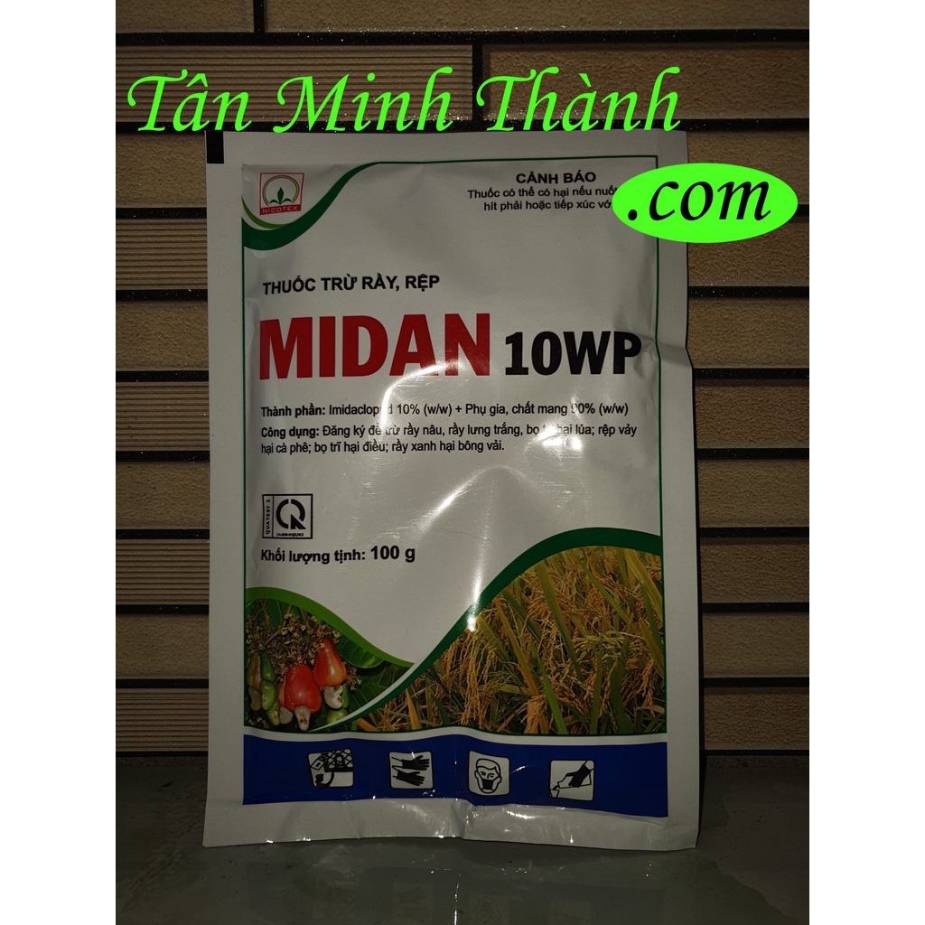 MIDAN 10WP - Thuốc đặc trị rầy nâu, rệp sáp, bọ trĩ